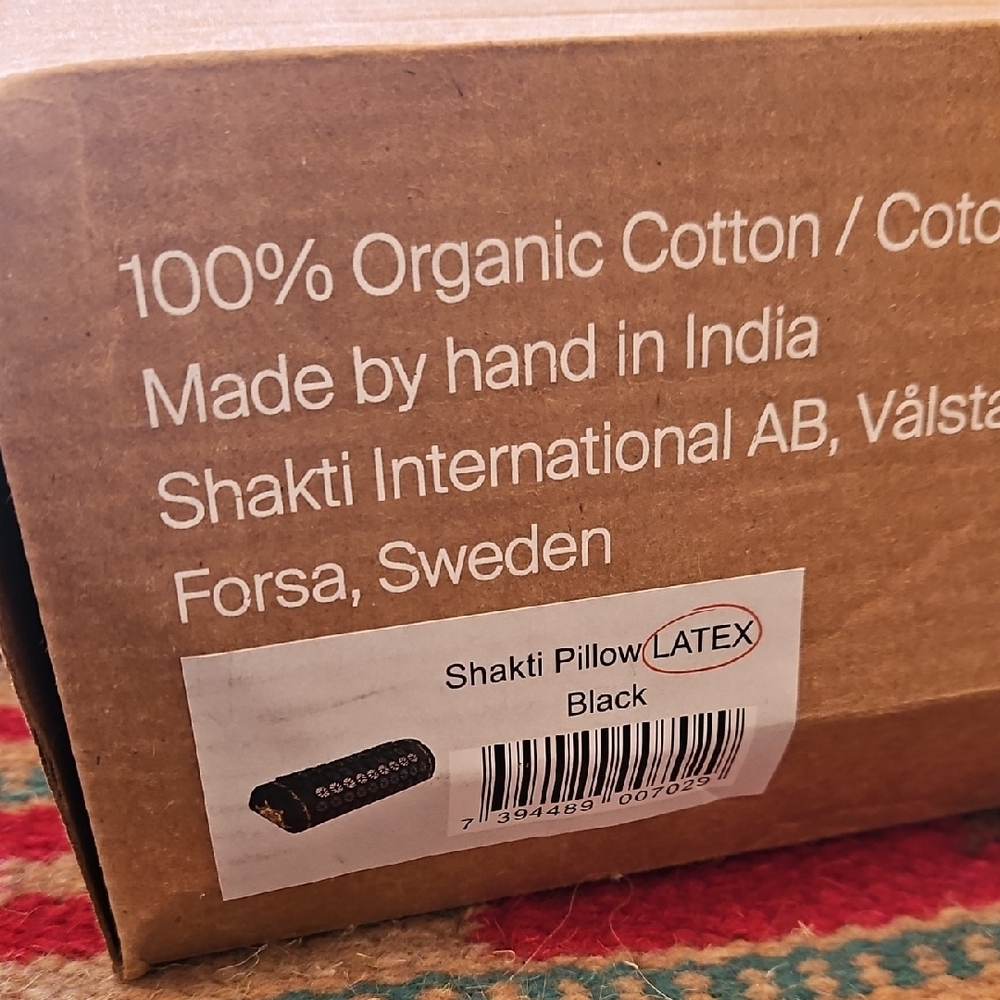 Shakti Black Latex Pillow